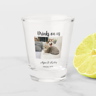 Verre A Shot Boissons offertes bar ouvert photo de mariage coup