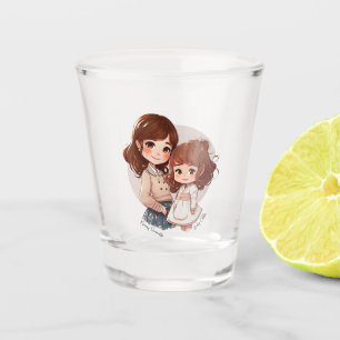 Verre A Shot Bond adorable maman et fille (4)
