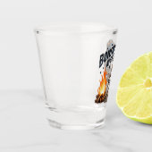 Verre A Shot Bonfire Night - Skeleton boit par le feu (Gauche)