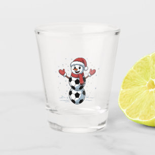 Verre A Shot Bonhomme de neige Football Noël Santa Baseball Spo
