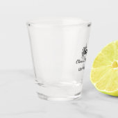 Verre A Shot Bonjour 21e anniversaire ajouter nom date simple m (Gauche)