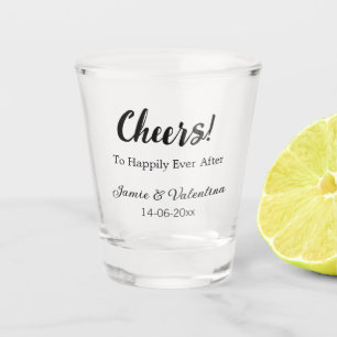 Verre A Shot Bonjour à tous heureux après ajouter la date du no