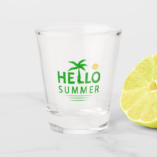 Verre A Shot Bonjour été (Devant)