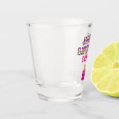 Verre A Shot Bonne fête d'anniversaire Gâteau rose coloré (Gauche)