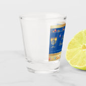 Verre A Shot Bonne fête Hanoukka belle décoration (Gauche)