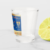 Verre A Shot Bonne fête Hanoukka belle décoration (Droite)