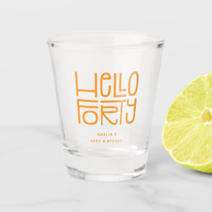 Verre A Shot BONNE FORTY Anniversaire 40 ans Moderne