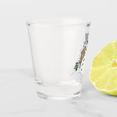 Verre A Shot Bonne illustration de Noël Snowman (Gauche)