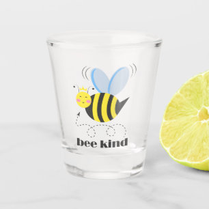 Verre A Shot Bonne princesse d'abeille avec couronne et slogan