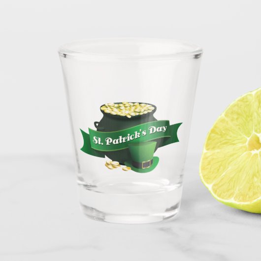 Verre A Shot Bonne Saint Patrick's Day (Devant)