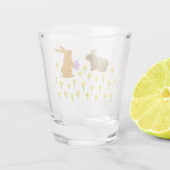 Verre A Shot Bonnets de Pâques et jonquilles (Dos)
