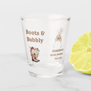 Verre A Shot Boots & Bubbly Boho Western Fête de mariage