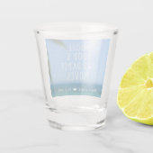 Verre A Shot Booze Nourriture Mauvaise Danse Plage Mariage Favo (Dos)