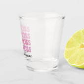 Verre A Shot Boss de fille rose moderne Meilleur cadeau de fill (Droite)