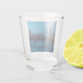 Verre A Shot Boston Massachusetts City Skyline (Dos)