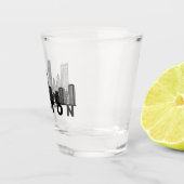 Verre A Shot Boston Skyline Silhouette  (Droite)