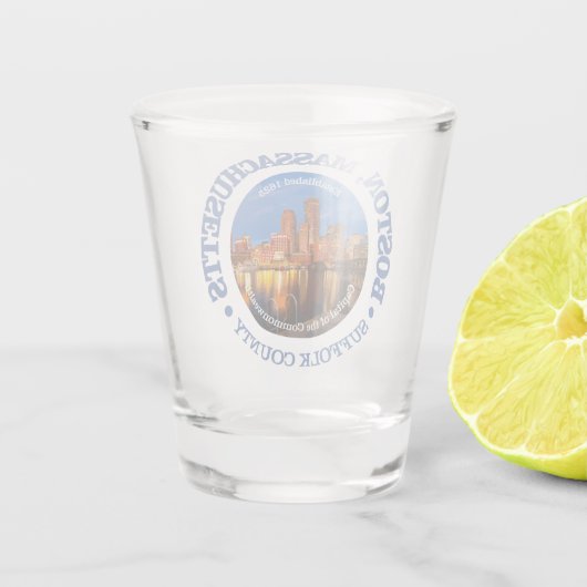 Verre A Shot Boston (villes) (Dos)