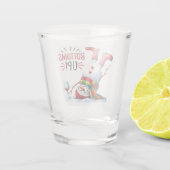 Verre A Shot Bottup mignon Snowman Boire du vin (Dos)