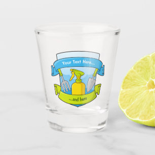 Verre A Shot Bouclier de jardin avec bannières