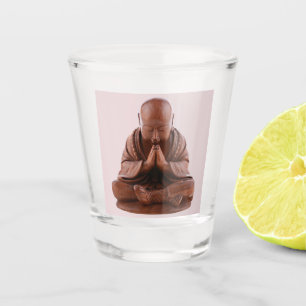 Verre A Shot Bouddha priant