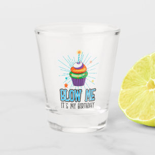Verre A Shot Bougie Drôle de Cupcake Souffle Moi C'est Mon Anni