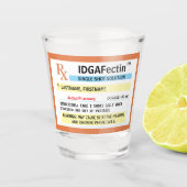 Verre A Shot Bouteille d'ordonnance Gag amusant cadeau (Devant)