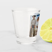 Verre A Shot Bovins de cowboy Roping (Gauche)