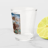 Verre A Shot Bovins de cowboy Roping (Droite)