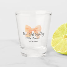 Bow-tiful birthday orange bow name date simple pas