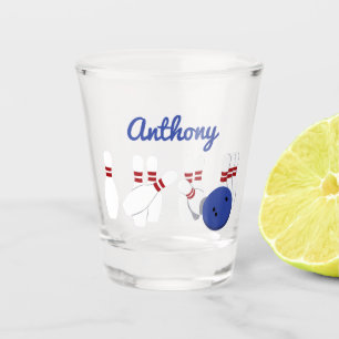 Verre A Shot Bowling Ball et Pins Personnalisé