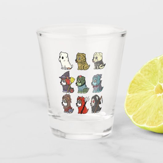 Verre A Shot Boxer Chien Cute Shot Glass Cadeaux (Devant)