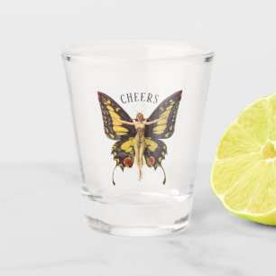 Verre A Shot Bracelet papillon vintage Nouveau