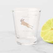 Verre A Shot Bravo à mon animal de Mariage Humains (Dos)