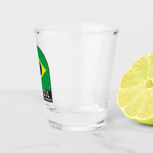 Verre A Shot Brésil Distresse Vintage (Droite)