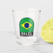Verre A Shot Brésil Distresse Vintage (Devant)