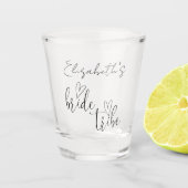 Verre A Shot Bride Tribe Bachelorette Bridesmaitres (Devant)