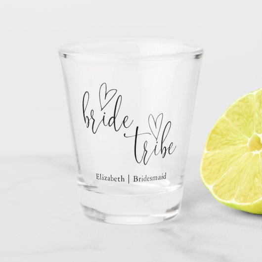Verre A Shot Bride Tribe Bachelorette Bridesmaitres (Devant)