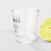 Verre A Shot Bridesmaid Définition personnalisée Favoriser (Droite)