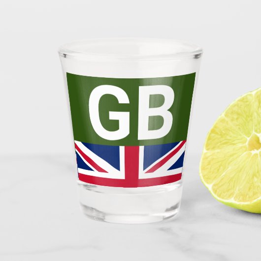 Verre A Shot British Racing Green (Devant)