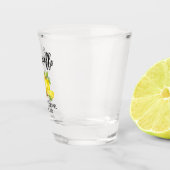Verre A Shot Brosse Script Aquarelle Citrons Mariage Limoncello (Droite)