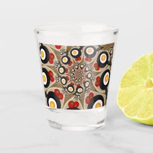 Verre A Shot Brunch Fractal Art Drôle Nourriture, Tomates, Oeuf