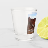 Verre A Shot Bryce Canyon Pont naturel Paysage neigeux Photo (Gauche)