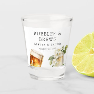 Verre A Shot Bubbles and Brews Shower de Couple