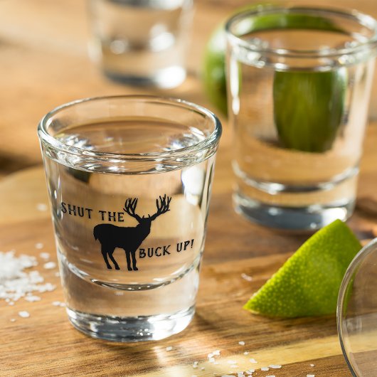 Verre A Shot Buck Deer Silhouette
