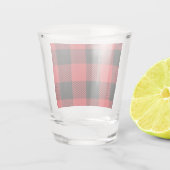 Verre A Shot Buffalo Plaid Christmas Red and Black Check (Dos)