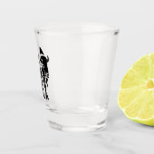 Verre A Shot Buffle noir silhouette (Droite)