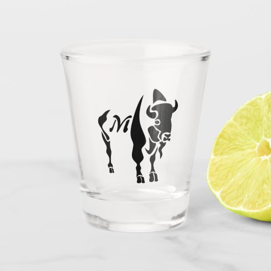 Verre A Shot Buffle noir silhouette (Devant)