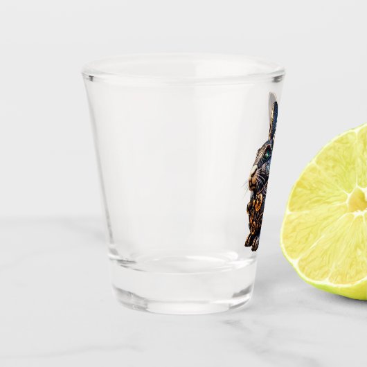 Verre A Shot Bunny de Pâques Steampunk (Gauche)