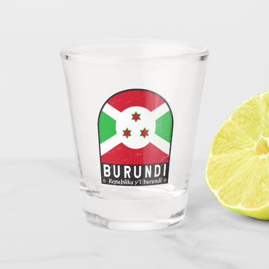 Verre A Shot Burundi Distresse Vintage (Devant)