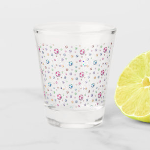 Verre A Shot But Motif de football